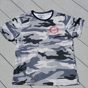 True Religion World Tour Camo Graphic Short Sleeve Tee